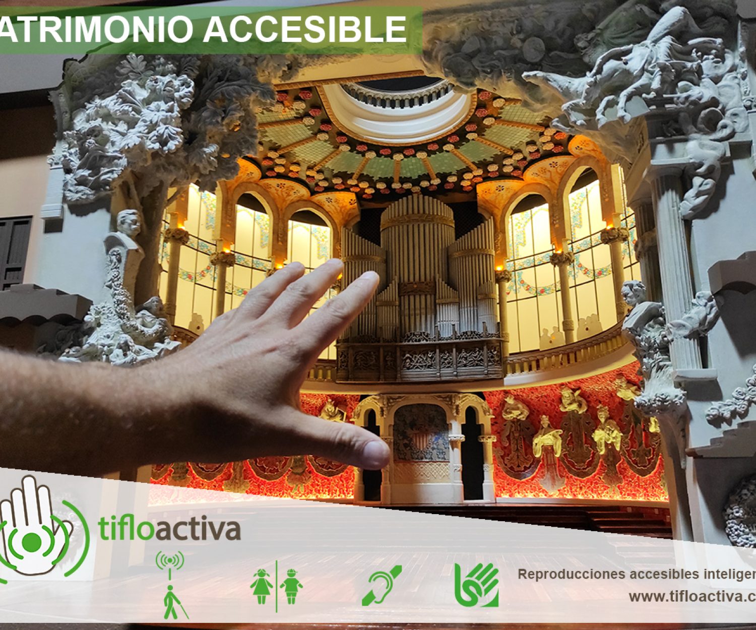 Maqueta accesible inteligente palau de la música catalana