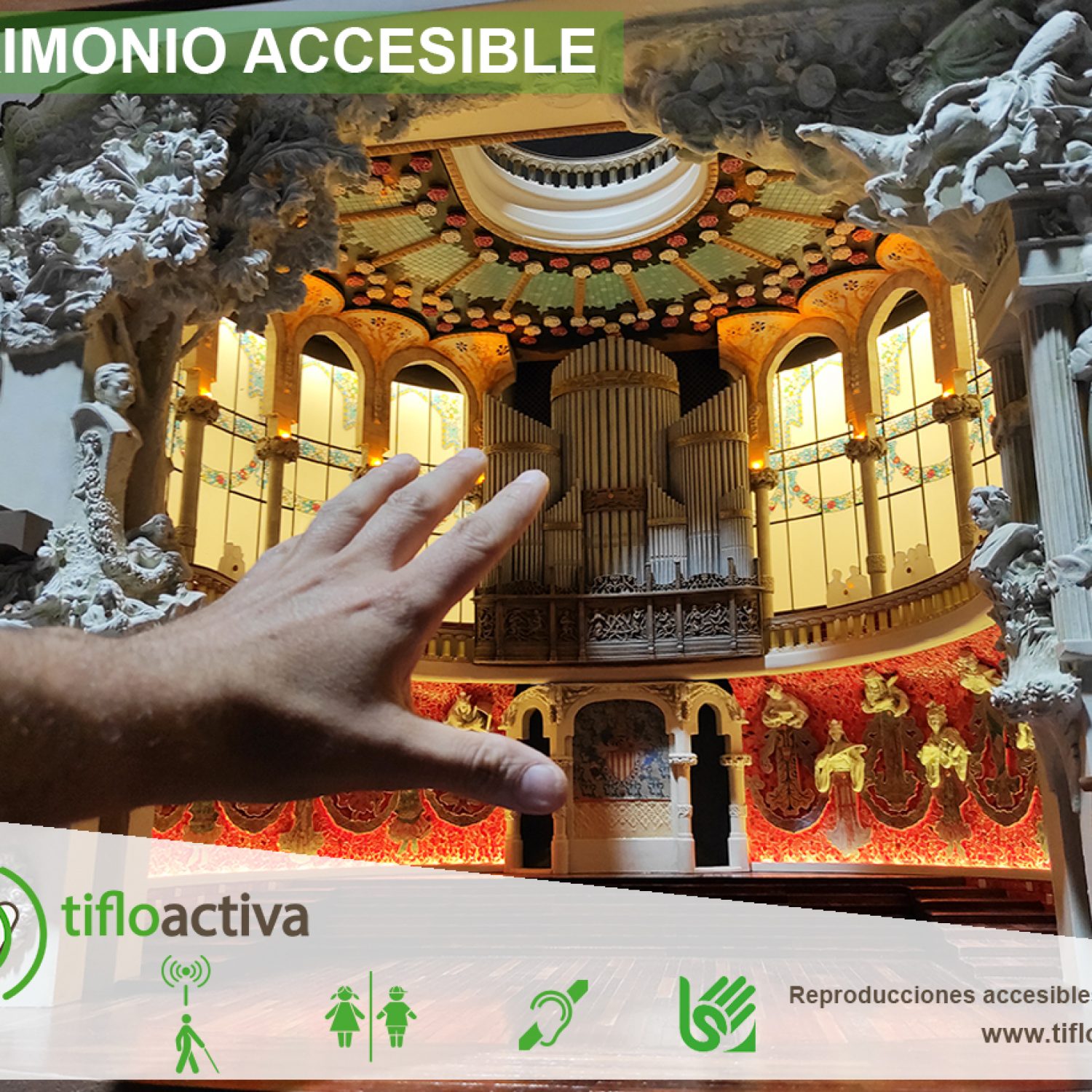 Maqueta accesible inteligente palau de la música catalana