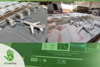 Adaptación maqueta accesible inteligente Aena Elche Tifloactiva - Imagen 1